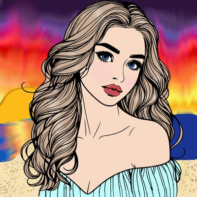 beautiful realistic girl