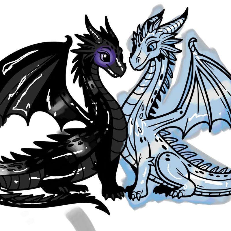 a dragon with another dragon