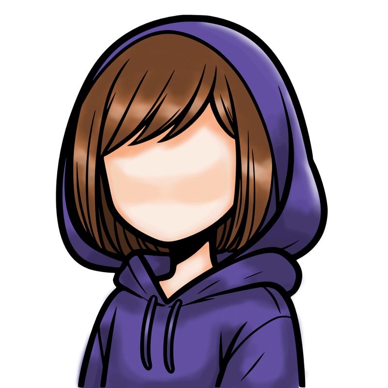 faceless girl in a hoodie