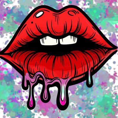 lips that look realistic and drip