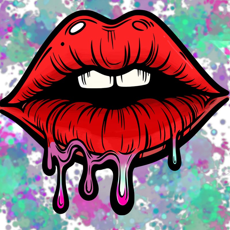 lips that look realistic and drip