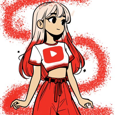 girl in a cute crop top