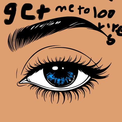 eye closed realistic