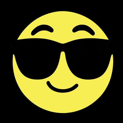 emoji with sunglasses