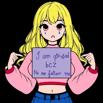 girl holding a blank sign in a long sleeve crop top