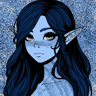 elf girl realistic dark fantasy