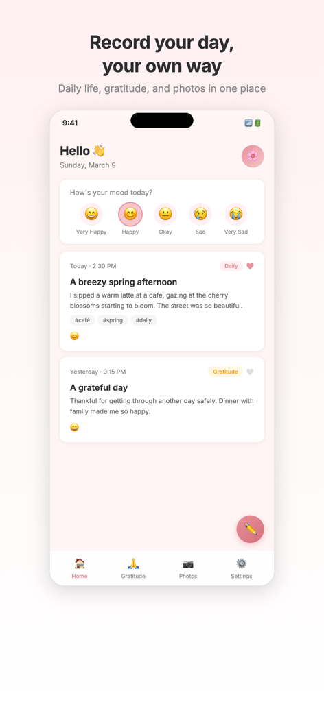 Haru - Gratitude Diary - Lifestyle App | MWM