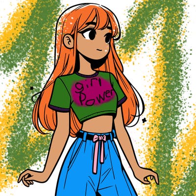 girl in a cute crop top