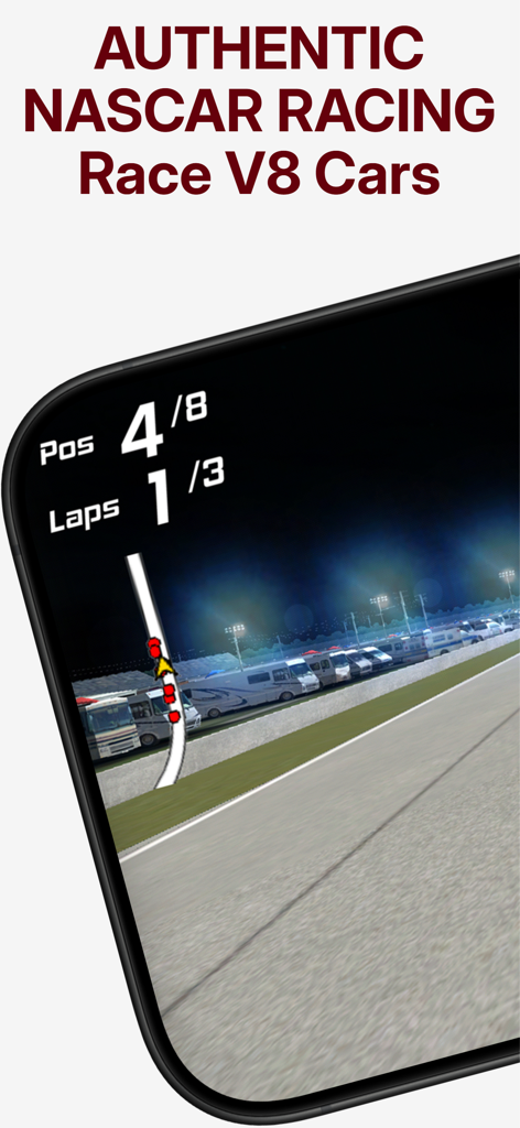 Ultimate Speed Rush Champion - NASCARスタイルのV8ストックカーレースがオーバルスピードウェイで行われているUltimate Speed Rush Championのゲーム内スクリーンショット