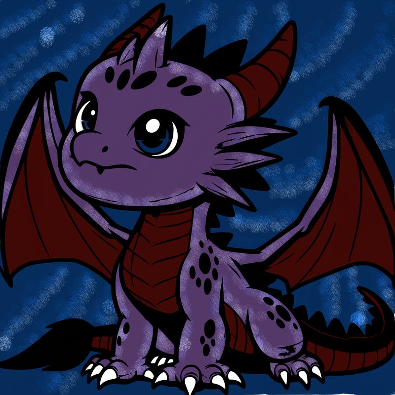 fierce baby night dragon