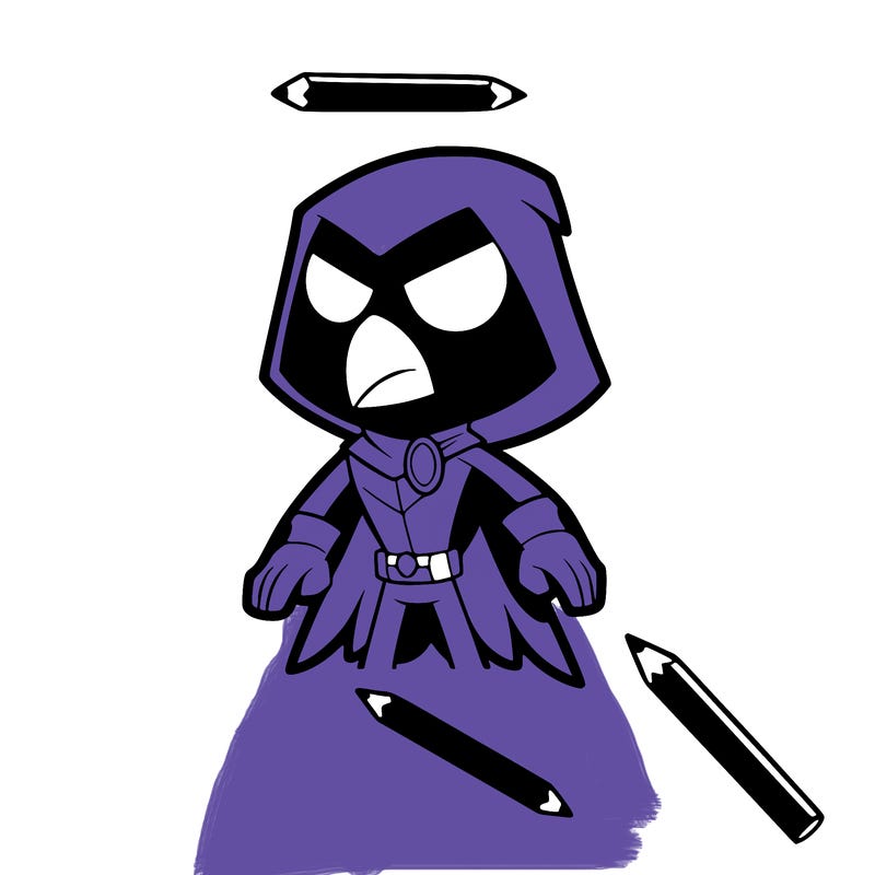 raven from titans go