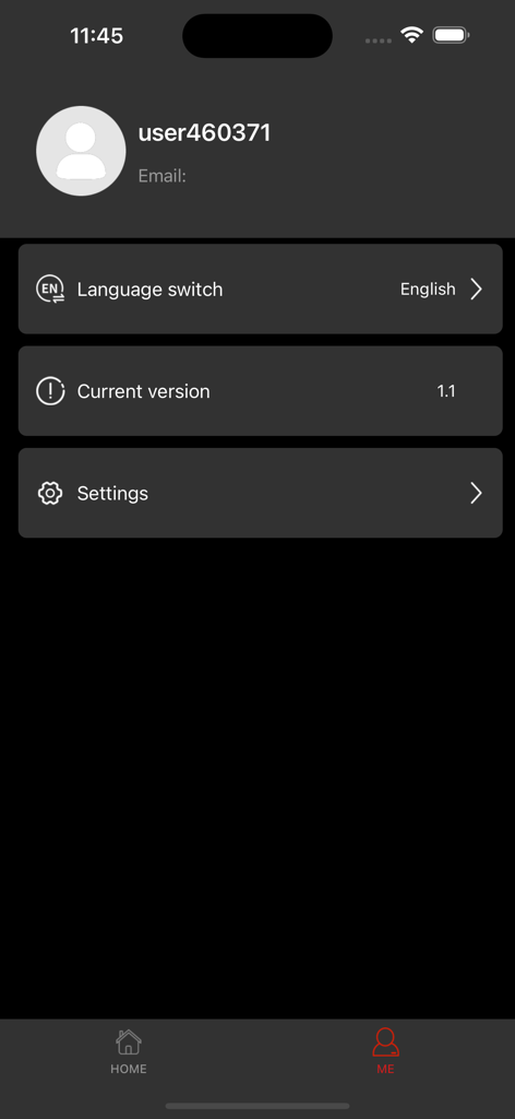 AVASUPPLY - User profile and settings screen of the AVASUPPLY tattoo stencil app showing language and version information.