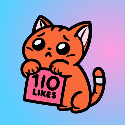a cat begging for 10 likes