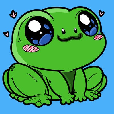 cute frog person realistic
