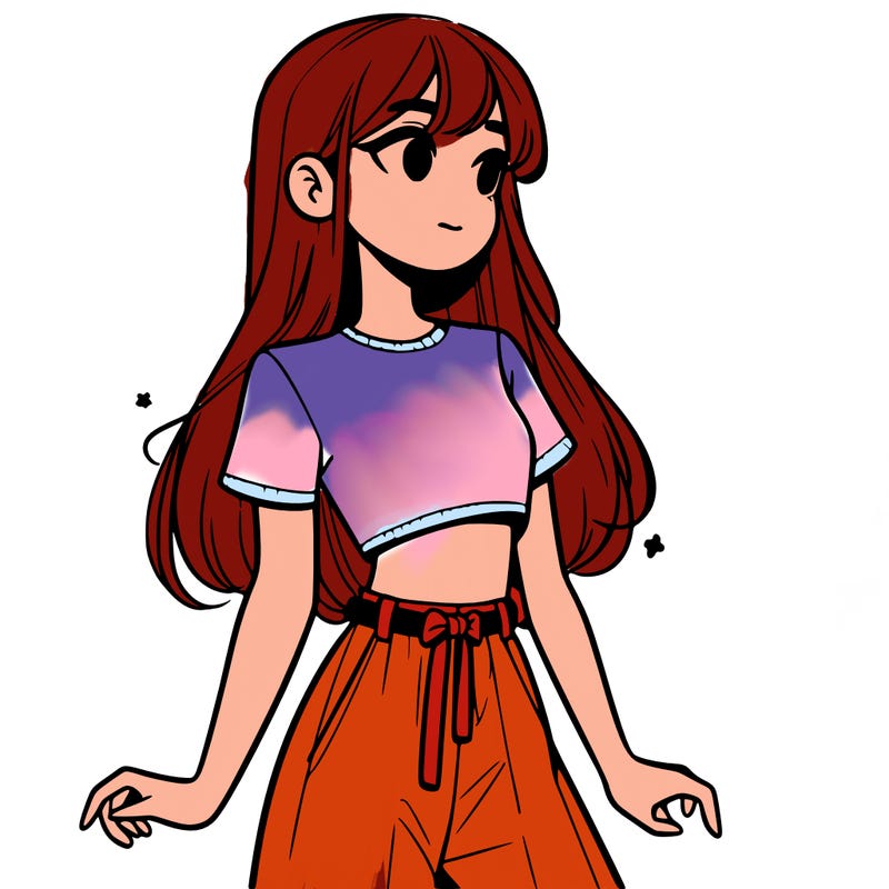 girl in a cute crop top