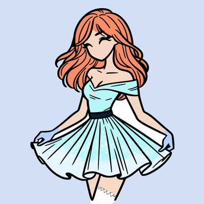 woman in skirt