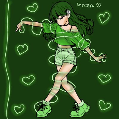 realistic girl danceing