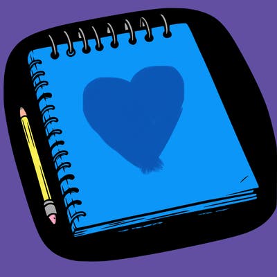 a blank sketch pad