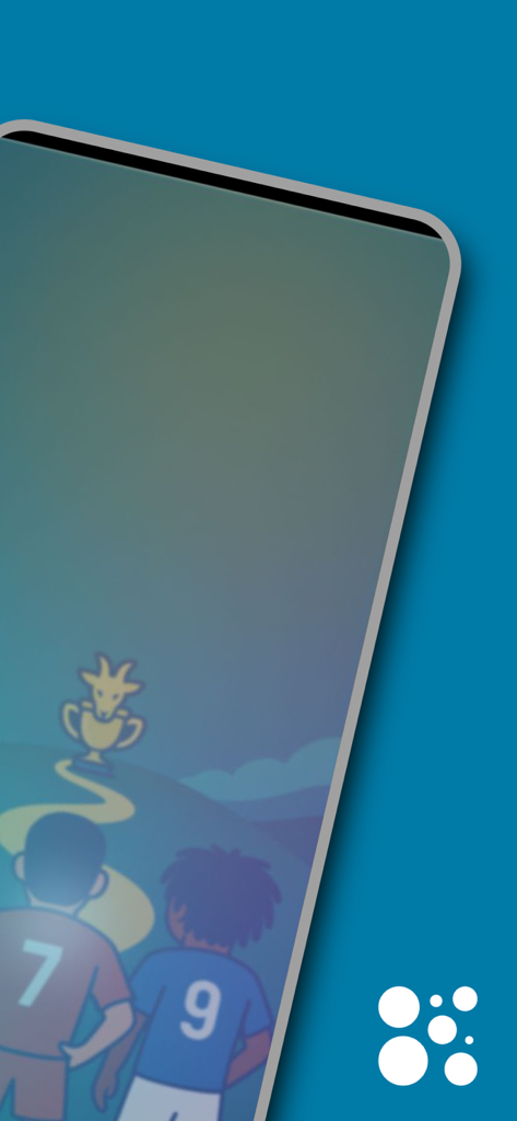 Football Masters – Trivia Game - Two soccer players aiming for a trophy in the Football Masters trivia game