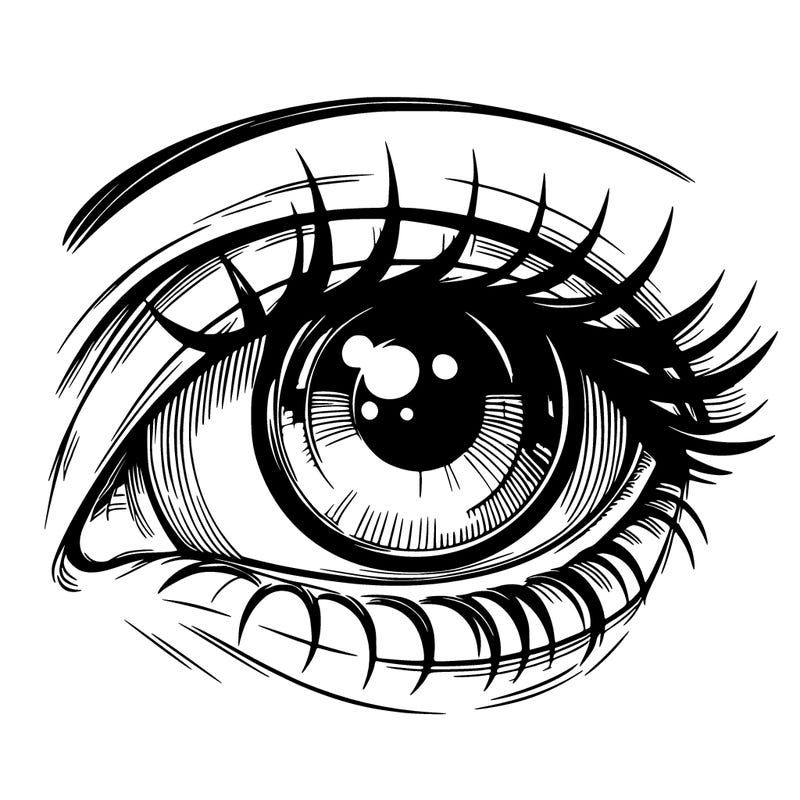 a realistic eye