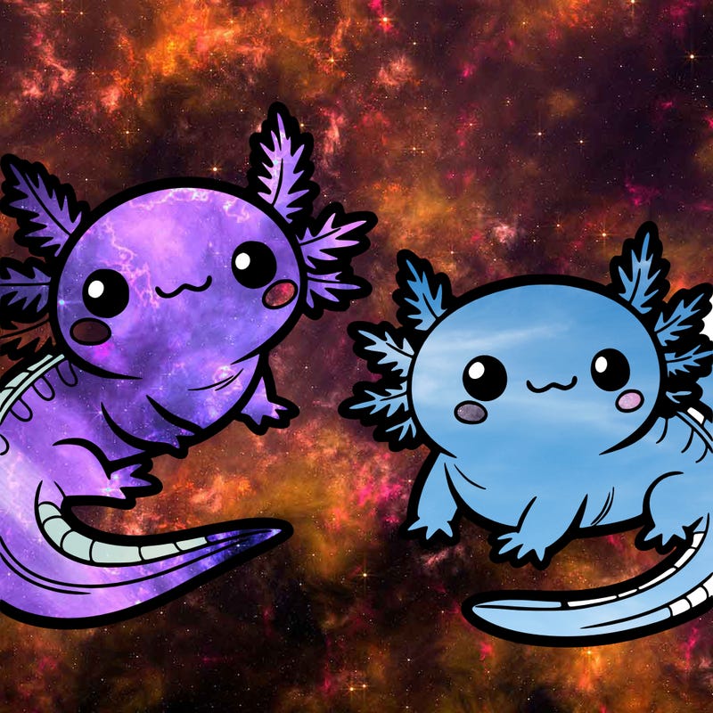 cute axolotls