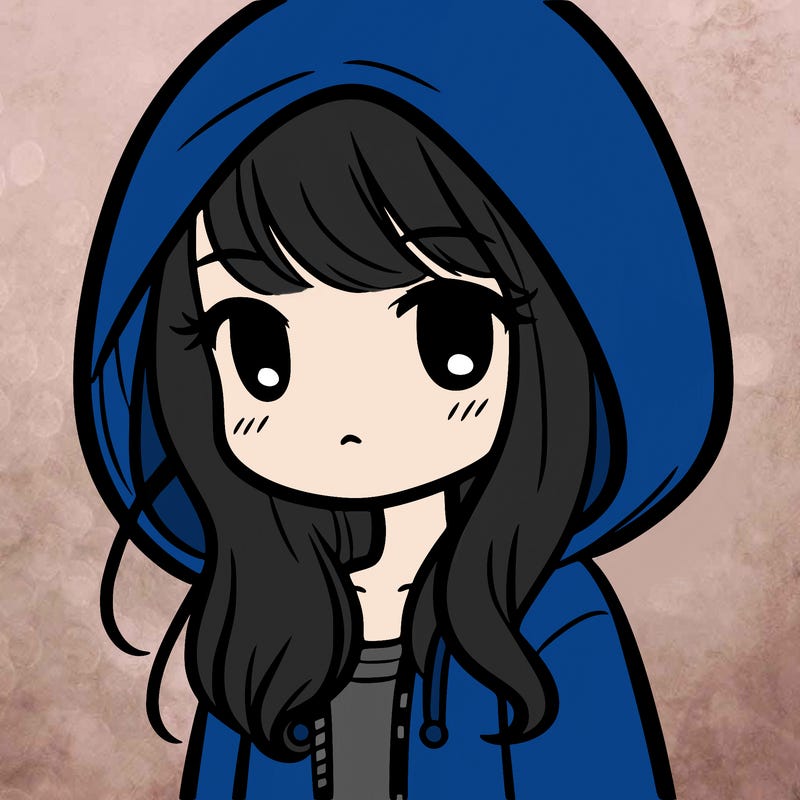 girl with hoodie