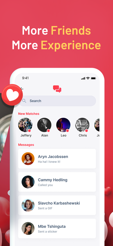 iMatch - Match, Chat, Date - iMatch app messaging screen displaying new matches and recent chat conversations