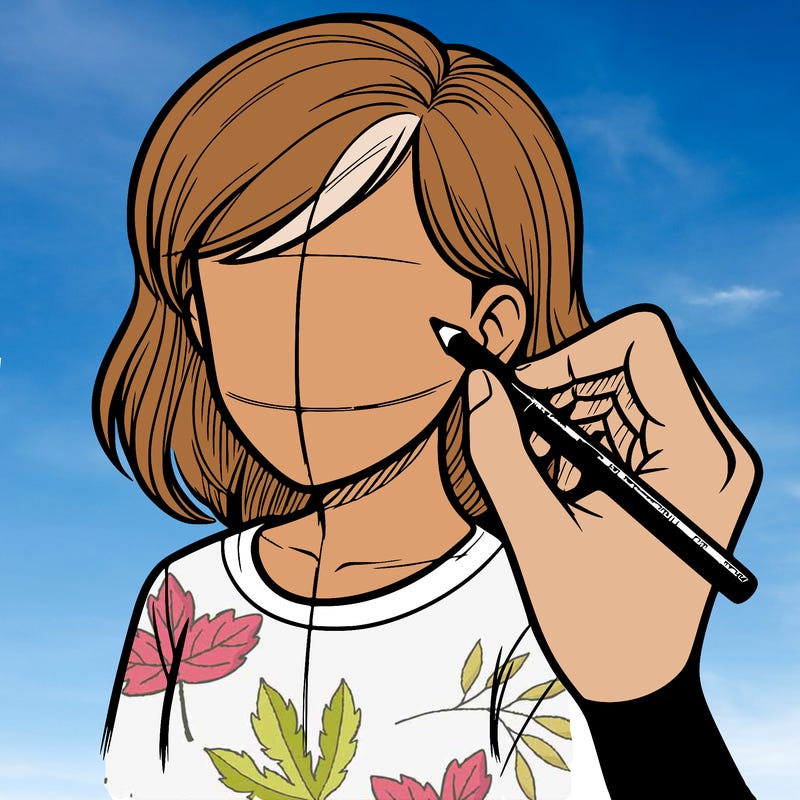 drawing a realistic person