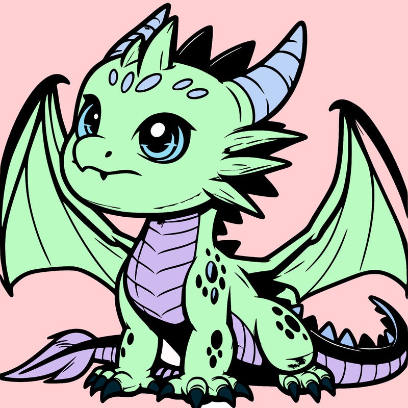 fierce baby night dragon