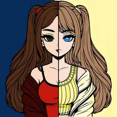 realistic girl split