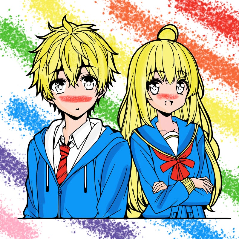anime girl and boy