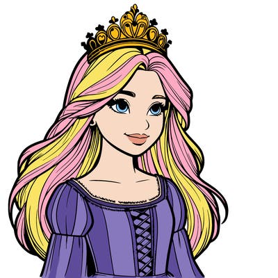 a realistic medieval princess with a tiara