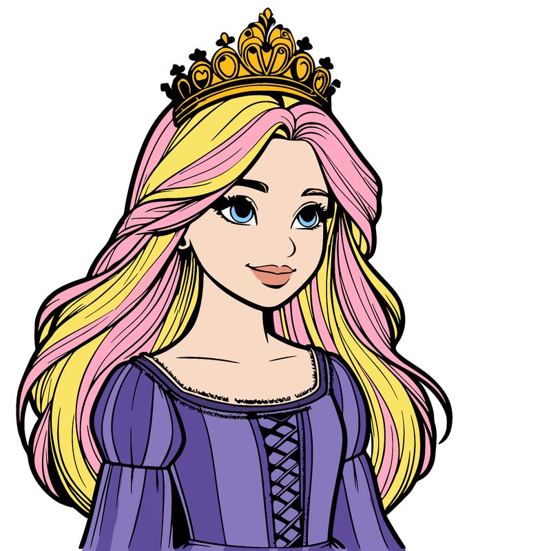 a realistic medieval princess with a tiara