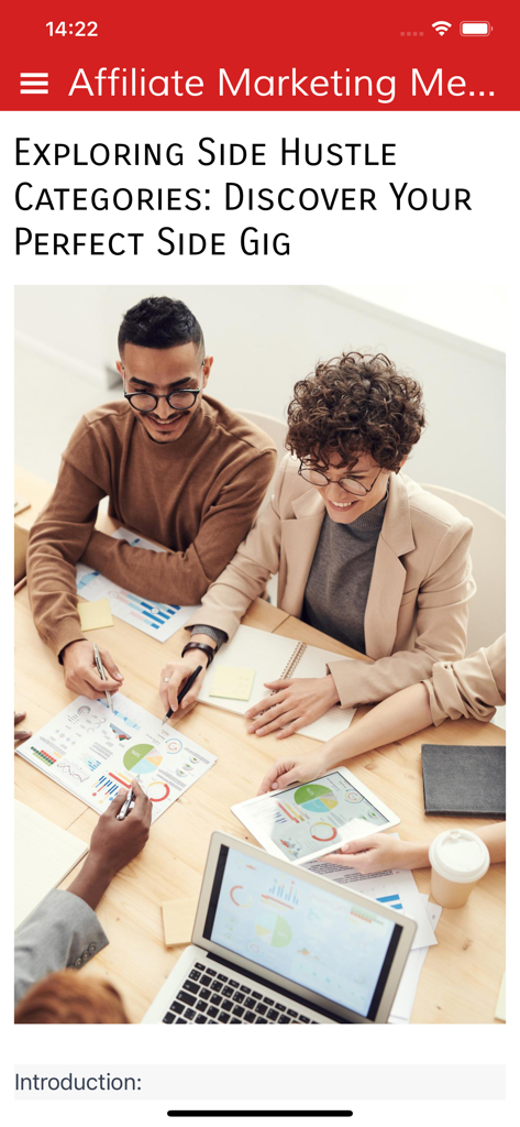 若い専門家が副業の機会のためにデータチャートを共同で分析している様子