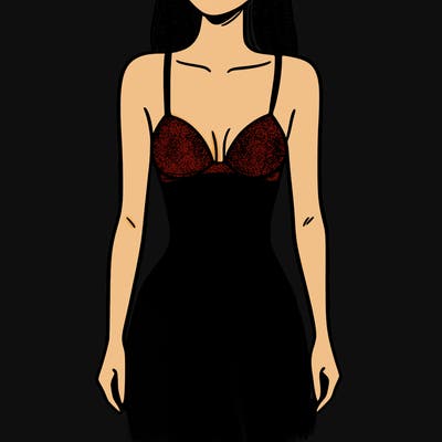 skinny girl in a bikini