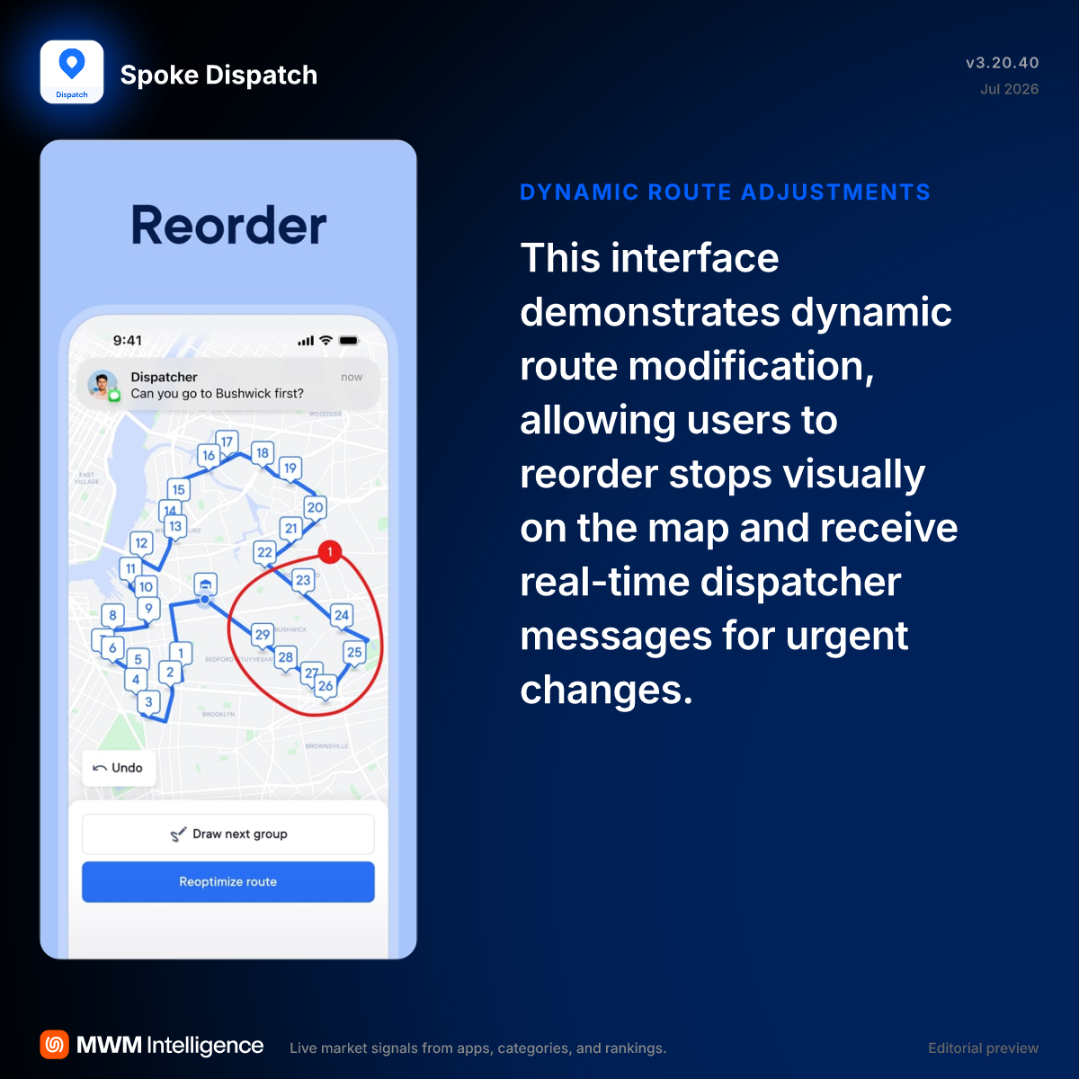 Spoke Dispatch - Navigation App | MWM