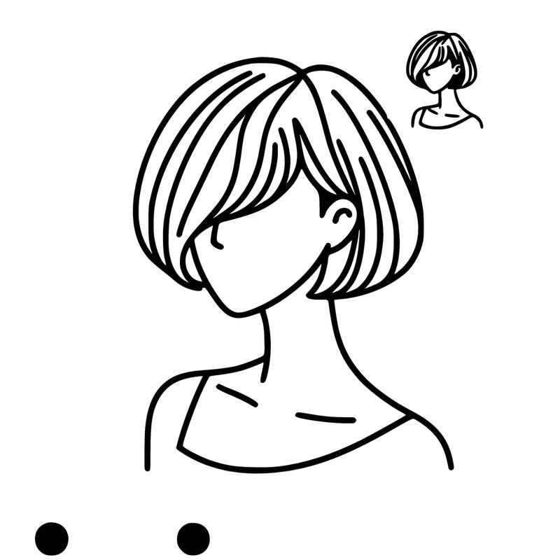 short-haired woman