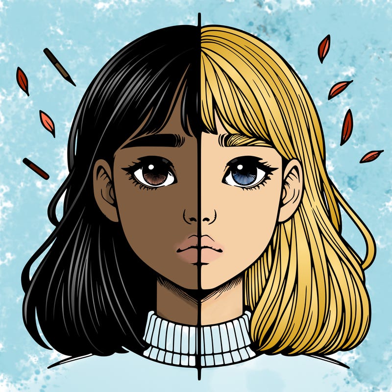 realistic girl split