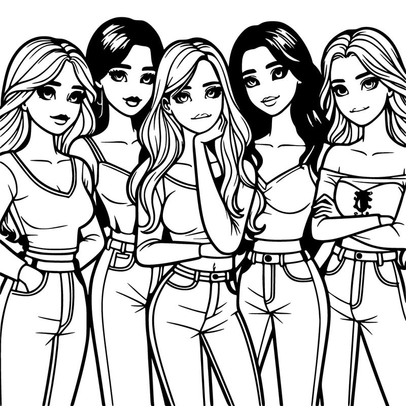 a realistic group of girls