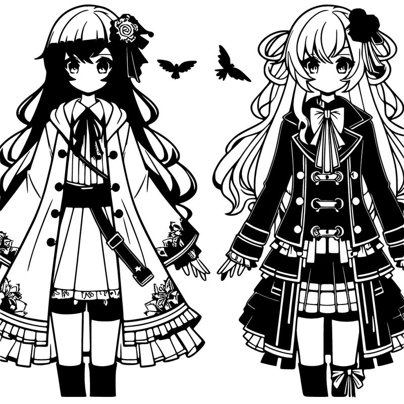 anime girl goth clothes