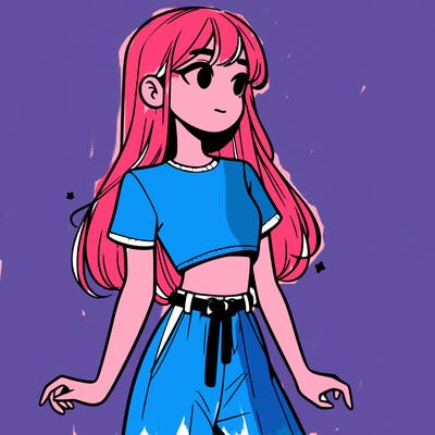 girl in a cute crop top