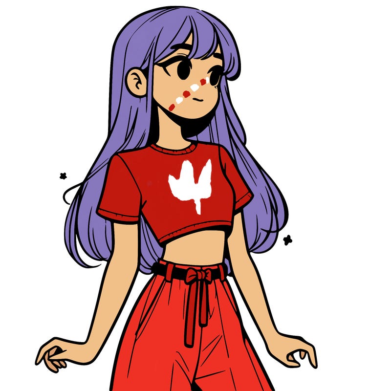 girl in a cute crop top