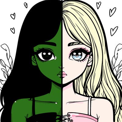 realistic girl split