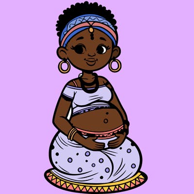 african pregnant mother