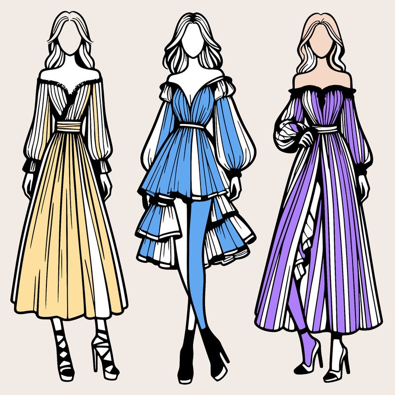 fashion models dresses