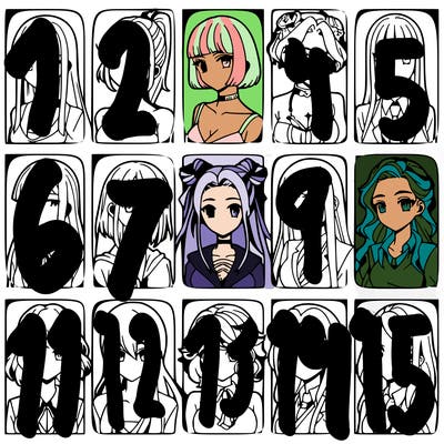 girls that look diffrent anime