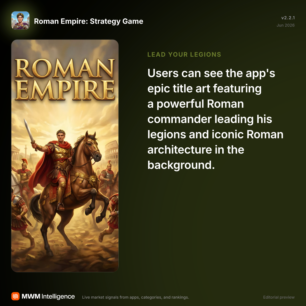 Roman Empire: Strategy Game - Games App | MWM