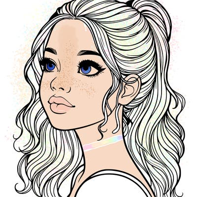 beautiful realistic girl