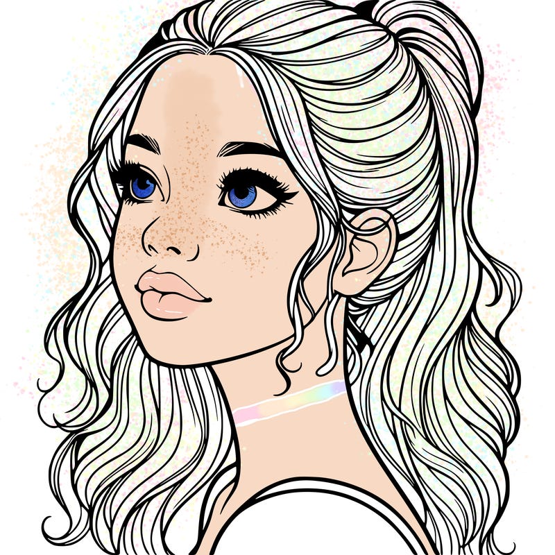 beautiful realistic girl