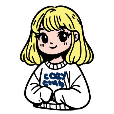 girl with a sweat-shirt